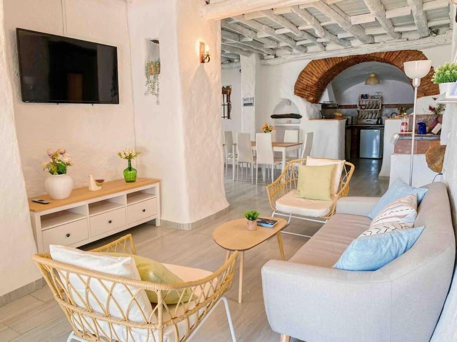 La Palmera. Casa Rural Con Piscina Privada. Benadalid Exterior foto